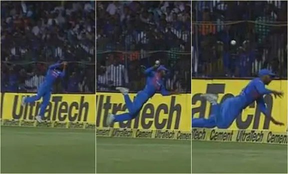 പറക്കും ധവാൻ; ക്രിക്കറ്റ് ലേകത്തെ ഞെട്ടിച്ച് താരത്തിന്റെ മനോഹര ഡൈവ്