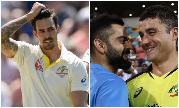 കോഹ്‍ലി സ്റ്റൊയ്നിസിന്റെ ചെവിയിൽ പറഞ്ഞതെന്ത്?; മിച്ചൽ ജോൺസൻ വെളിപ്പെടുത്തുന്നു