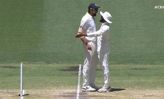 india vs australia, ishant sharma, ravindra jadeja, ishant jadeja spat, ishant jadeja video, ishant jadeja fight, bcci news,ക്രിക്കറ്റ്, ഇശാന്ത് ശർമ്മ, ind vs aus, india vs australia test,രവീന്ദ്ര ജഡേജ, പെർത്ത്, ടെസ്റ്റ് ക്രിക്കറ്റ്, cricket news, indian express,ഐഇ മലയാളം