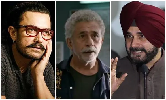 Navjot Singh Sidhu, Naseeruddin Shah, Aamir Khan