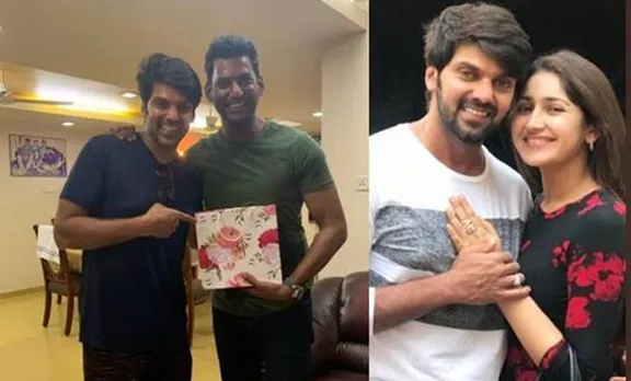 Arya, sayyeshaa, arya sayyeshaa, arya sayyeshaa engaged, arya sayyeshaa wedding, arya sayyeshaa dating, arya sayyeshaa wedding march, vishal, Vishal wedding, പുതിയ ചിത്രം, സിനിമ, Entertainment, സിനിമാ വാര്‍ത്ത, ഫിലിം ന്യൂസ്, Film News, കേരള ന്യൂസ്, കേരള വാര്‍ത്ത, Kerala News, മലയാളം ന്യൂസ്, മലയാളം വാര്‍ത്ത, Malayalam News, Breaking News, പ്രധാന വാര്‍ത്തകള്‍, ഐ ഇ മലയാളം, iemalayalam, indian express malayalam, ഇന്ത്യന്‍ എക്സ്പ്രസ്സ്‌ മലയാളം