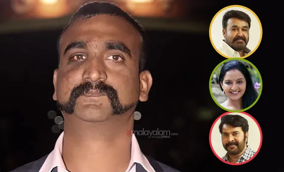 അഭിനന്ദനങ്ങൾ അഭിനന്ദൻ; ധീരജവാനെ സ്വാഗതം ചെയ്ത്  മമ്മൂട്ടിയും മഞ്ജുവാര്യരും മോഹൻലാലും