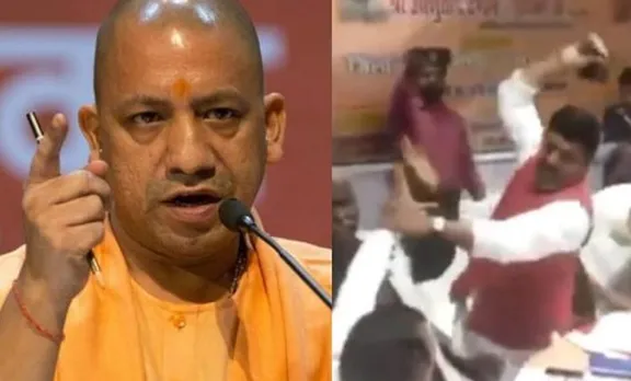 ബിജെപി നേതാക്കളുടെ ചെരിപ്പൂരി അടി: അച്ചടക്കമില്ലായ്മ വെച്ചു പൊറുപ്പിക്കില്ലെന്ന് യോഗി ആദിത്യനാഥ്