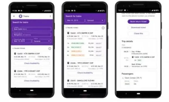 Google Pay, IRCTC