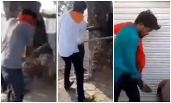 'ജയ് ശ്രീറാം വിളിക്കൂ'; മുസ്ലീം യുവാക്കളെ പരസ്യമായി മര്‍ദിച്ച് ഗോ സംരക്ഷകര്‍, വീഡിയോ