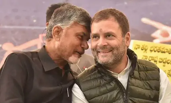 Rahul Gandhi and Chandra Babu Naidu amp