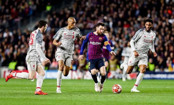 Barcelona vs Liverpool, messi, double goal, messi goal against liverpool, ബാഴ്സലോണ, ലിവർപൂൾ, champions league, football, ഫുട്ബോൾ, football match, ഫുട്ബോൾ ലൈവ്, football news, football skills, ഫുട്ബോൾ സ്കിൽസ്, football players, football games, football score, indian football team, indian football news, ഫുട്ബോൾ വാർത്ത,sports malayalam, sports news football, iemalayalam, ഐഇമലയാളം sports cricket, സ്പോർട്സ് ന്യൂസ്, sports news,കായിക വാർത്തകൾ