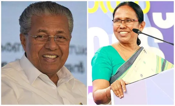 Pinarayi Vijayan and KK Shailaja