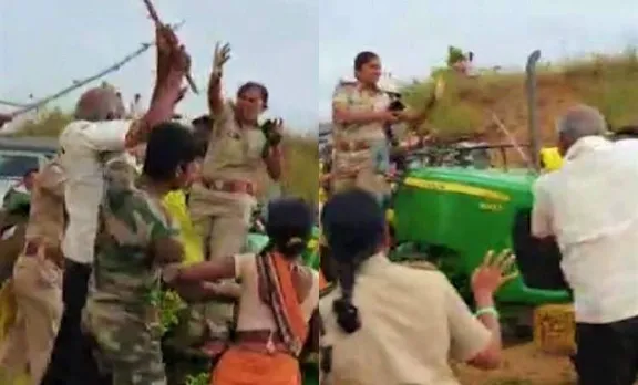 Telangana, തെലങ്കാന, Attack, ആക്രമണം, forest, വനം, viral video, വൈറല്‍ വീഡിയോ, case കേസ്