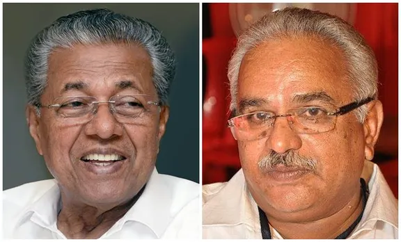 Pinarayi Vijayan and Kanam Rajendran CPI CPM