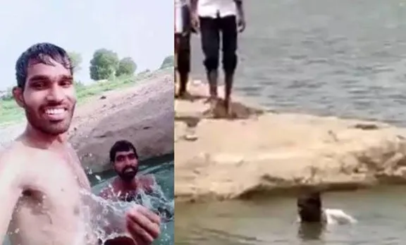 Drowned to death,​ഒഴുക്കില്‍ പെട്ട് മരിച്ചു, Hyderabad, ഹൈദരാബാദ്, tik tok, ടിക് ടോക്, viral video വൈറല്‍ വീഡിയോ