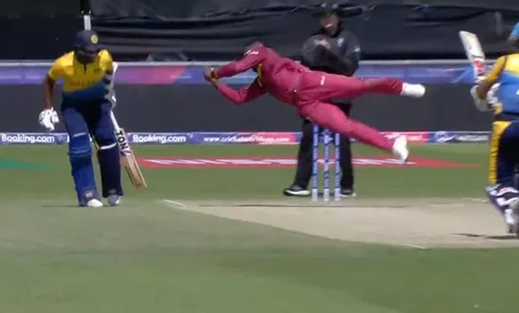 Fabien Allen,ഫാബിയന്‍ അലന്‍, WI vs SL, West Indies, വെസ്റ്റ് ഇന്‍ഡീസ്, Srilanka,ശ്രീലങ്ക, Fabien Allen Catch, ഫാബിയന്‍ അലന്‍ ക്യാച്ച്,ie malayalam,
