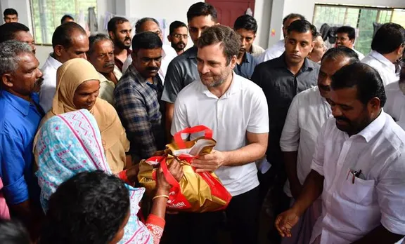 ആശ്വാസമേകാന്‍ എംപി; രാഹുല്‍ ഗാന്ധി വയനാട്ടിൽ എത്തി