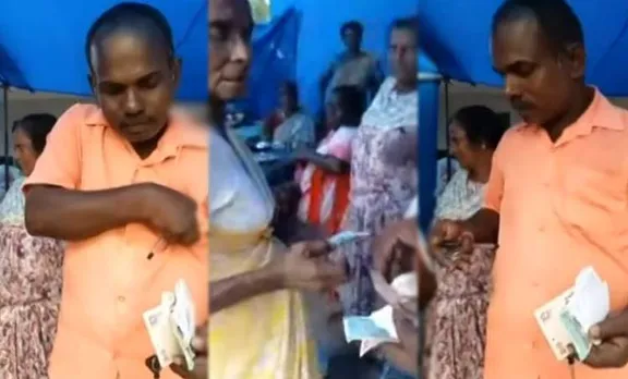 collects money from relief camp, ദുരിതാശ്വാസ ക്യാംപിൽ പണപ്പിരിവ്, cpm local committee member, സിപിഎം ലോക്കൽ കമ്മിറ്റി അംഗം, relief camp, ദുരിതാശ്വാസ ക്യാംപ്, Cherthala, ചേർത്തല, kerala flood, കേരളത്തിൽ പ്രളയം, iemalayalam, ഐഇ മലയാളം