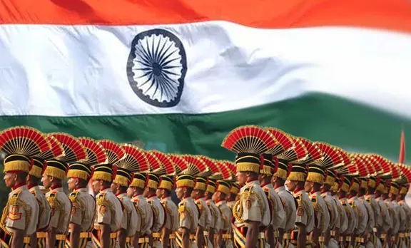 സ്വാന്തന്ത്ര്യദിനാഘോഷം, സ്വാന്തന്ത്ര്യദിനാഘോഷം ചിത്രങ്ങൾ, independence day photos, independence day images, august 15, independence day, 73rd independence day, red fort, full dress rehearsal, Independence Day 2018 Independence Day, independence day celebrations, army, cadets, security, photos, india news, indian express,