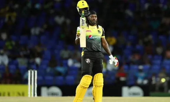 Chris gayle, ക്രിസ് ഗെയ്ൽ, Cricket news,Live Score, സെഞ്ചുറി,Cricket,Laurie Evans,Fabian Forte,Evin Lewis,Devon Thomas,Chris Gayle,Chadwick Walton,Caribbean Premier League,andre russell, ie malayalam, ഐഇ മലയാളം