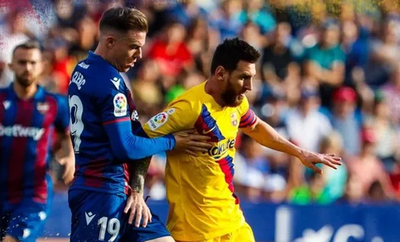 Barcelona FC, Real madrid, Atthletico madrid, sevilla, levante, la liga, spanish league, ബാഴ്സലോണ, റയൽ മാഡ്രിഡ്, മെസി, messi goal, ie malayalam, ഐഇ മലയാളം