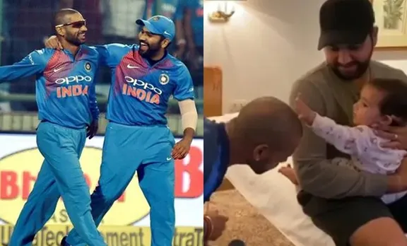 Rohit Sharma, രോഹിത് ശര്‍മ്മ,Shikhar Dhawan,ശിഖര്‍ ധവാന്‍, Rohit Dhawan, Rohit Sharma Daughter, IND vs BAN, ie malayalam,
