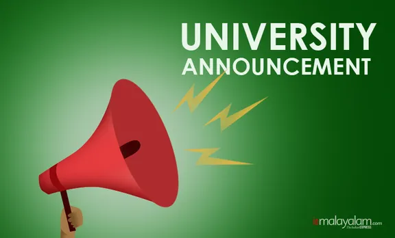 university announcements, ie malayalam