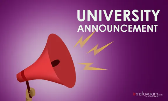 university announcements, ie malayalam