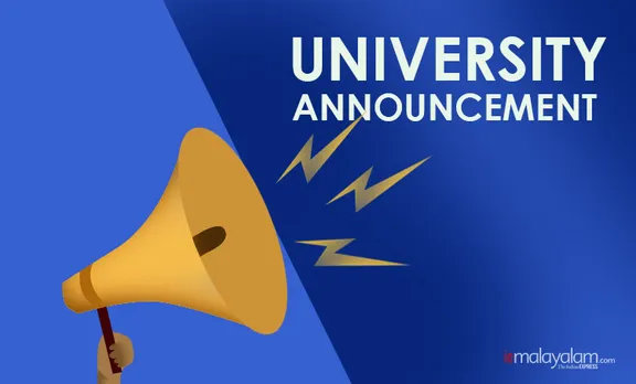 university announcements, ie malayalam