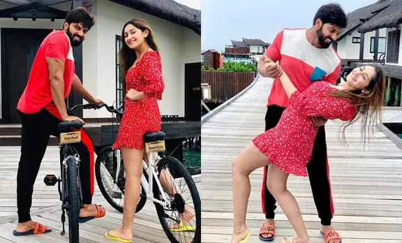 arya, Sayyeshaa, arya Sayyeshaa, arya Sayyeshaa maldives photos, Sayyeshaa arya, Arya wedding reception photos, ഐ ഇ മലയാളം, iemalayalam, indian express malayalam, ഇന്ത്യന്‍ എക്സ്പ്രസ്സ്‌ മലയാളം