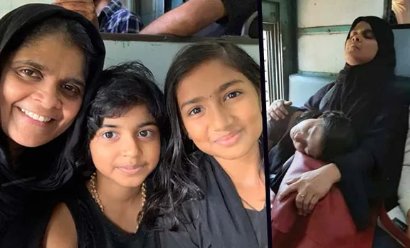 Sabarimala Pilgrim, ശബരിമല തീർഥാടക, Muslim woman, മുസ്ലീം സ്ത്രീ, burqa, ബുർഖ, പർദ്ദ, train, തീവണ്ടി, iemalayalam, ഐഇ മലയാളം