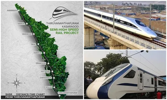 aerial survey,Kasaragod-Thiruvananthapuram semi high-speed rail corridor, കാസർഗോഡ്-തിരുവനന്തപുരം സെമി അതിവേഗ റെയില്‍ ഇടനാഴി, 'Silver Line' project, സിൽവർ ലൈൻ പദ്ധതി, Chief Minister Pinarayi Vijayan, മുഖ്യമന്ത്രി പിണറായി വിജയൻ, K-Rail, കെ-റെയിൽ, The Kerala Rail Development Corporation,കേരള റെയിൽ വികസന കോർപറേഷൻ, Ministry of Railway,റെയിൽവേ മന്ത്രാലയം, IE Malayalam,ഐഇ മലയാളം