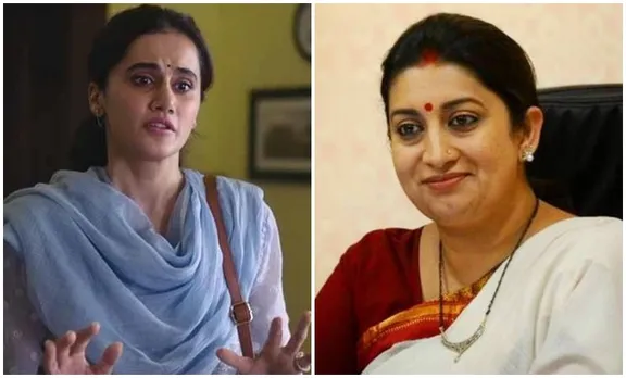 thappad, ധപ്പാട്, Taapsee Pannu, താപ്സി പന്നു, Smriti Irani, സ്മൃതി ഇറാനി, iemalayalam, ഐഇ മലയാളം