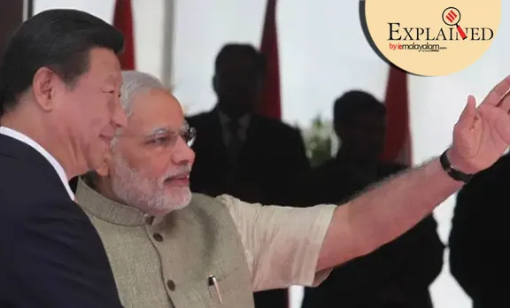 india china border dispute, ഇന്ത്യ ചൈന അതിര്‍ത്തി തര്‍ക്കം, india china line of actual control, ഇന്ത്യ ചൈന നിയന്ത്രണ രേഖ, line of actual control dispute, modi മോദി, xi jinping, ഷീ ജിന്‍പിങ്‌, indian express