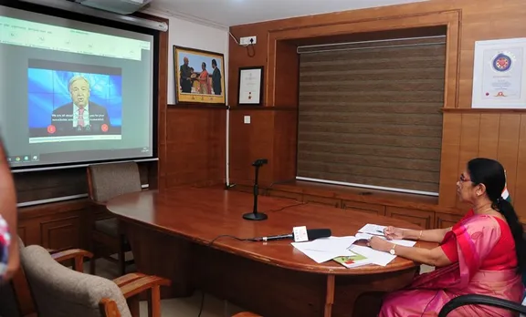 kk shailaja un meeting