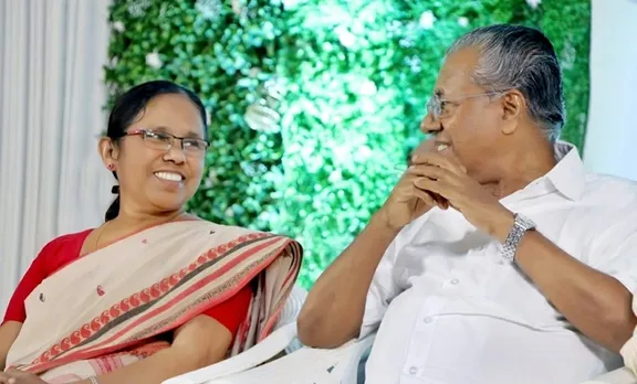 Pinarayi Vijayan and KK Shailaja