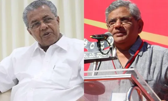 Pinarayi Vijayan and Seetharam Yechuri
