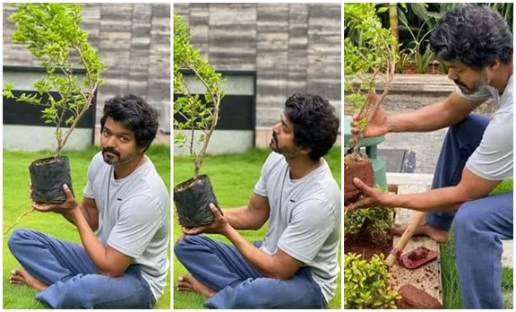 Vijay, Vijay latest photos, Vijay home, Green India Challenge , Vijay took Green India Challenge, വിജയ്