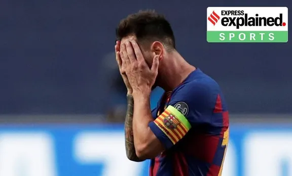 lionel messi barcelona,ലയണല്‍ മെസ്സി ബാഴ്‌സലോണ, messi to leave barcelona, മെസ്സി ബാഴ്‌സലോണ വിടുന്നു, barcelona champions league defeat, ബാഴ്‌സലോണ ചാമ്പ്യന്‍സ് ലീഗ് തോല്‍വി,bayern munich, ബയണ്‍ മ്യൂണിക്ക്, barcelona defence, ബാഴ്‌സലോണ പ്രതിരോധം, barcelona, barcelona football, ബാഴ്‌സലോണ, iemalayalam, ഐഇമലയാളം