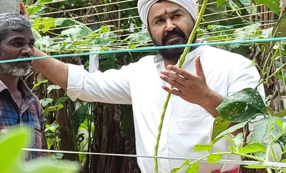 Mohanlal, Mohanlal farming, Mohanlal in organic farming, Mohanlal as a farmer, iemalayalam