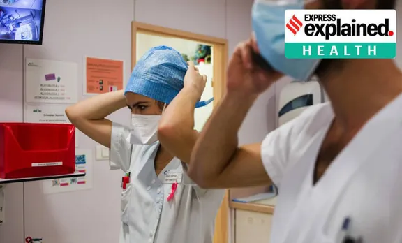 keywords" content="Coronavirus, Nurses coronavirus cases, Coronavirus risk for health staff, Explained health, Express explained, Indian express