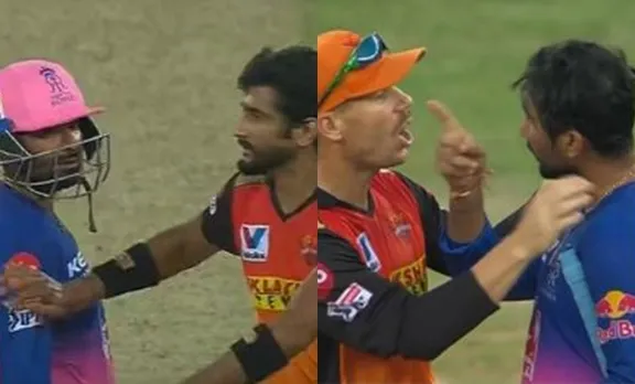 കൊമ്പുകോർത്ത് തെവാതിയയും ഖലീൽ അഹമ്മദും; ഇടപെട്ട് വാർണർ, വീഡിയോ