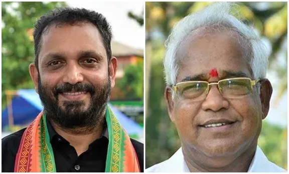 PM Velayudhan, പി.എം വേലായുധൻ, Shobha Surendran, ശോഭ സുരേന്ദ്രൻ, K Surendran, കെ.സുരേന്ദ്രൻ, BJP, ബിജെപി, iemalayalam, ഐഇ മലയാളം