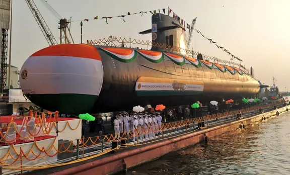 vagir launched, indian navy submarine launched, scorpene class submarine launched, indian express, ie malayalam