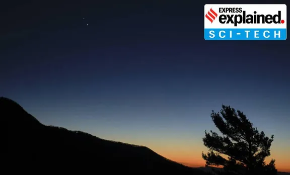 jupiter saturn conjunction, What is great conjunction of Saturn and Jupiter, What is great conjunction, great conjunction, great conjunction of saturn and jupiter, jupiter saturn conjunction in india, jupiter saturn conjunction timings, jupiter saturn conjunction live streaming, jupiter and saturn christmas star, jupiter and saturn christmas star 2020, jupiter and saturn christmas star, jupiter and saturn christmas star in india, christmas star, christmas star 2020, ശനി വ്യാഴം, ഗ്രഹങ്ങൾ, മഹാ സംയോജനം, ശനി, വ്യാഴം, IE Malayalam