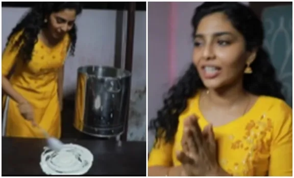 Aishwarya Lekshmi, Aishwarya Lekshmi photos, Aishwarya Lekshmi video, Aishwarya Lekshmi dosa making video, Archana 31 notout, Ramasseri Idli, രാമശ്ശേരി ഇഡ്ഡലി, അർച്ചന 31 നോട്ട്‌ഔട്ട്, ഐശ്വര്യ ലക്ഷ്മി, IE Malayalam, ഐഇ ​മലയാളം