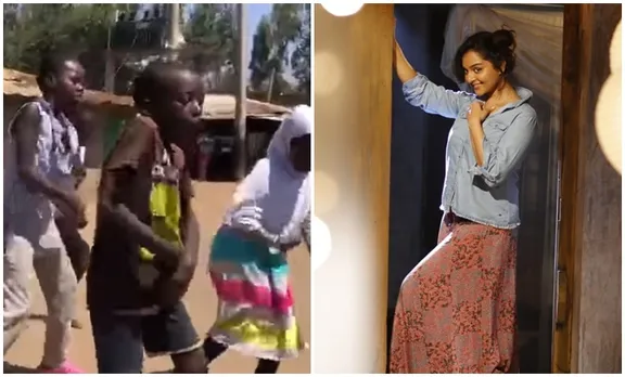 Manju Warrier, Kim KIm song, kim kim dance, Manju warrier dance video, manju warrier kim kim dance, മഞ്ജു വാര്യർ, kim kim challenge, Manju warrier photos, manju warrier video, Indian express malayalam, IE malayalam