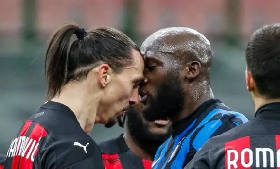 മിലാൻ ഡെർബിയിൽ നാടകീയ രംഗങ്ങൾ; കൊമ്പുകോർത്ത് ഇബ്രാഹിമോവിച്ചും ലുക്കാക്കുവും