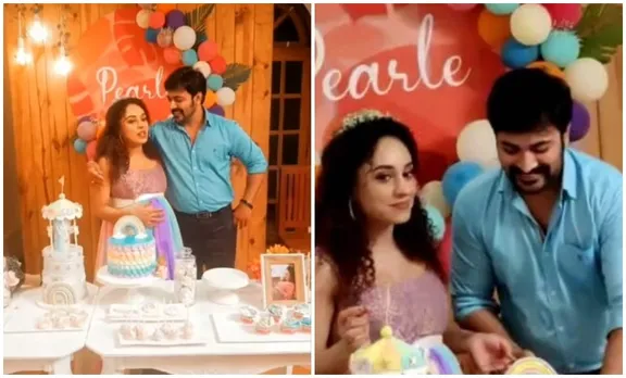 Pearle Maaney, Pearle Maaney baby shower, Pearle Maaney baby shower photos, Pearle Maaney valakappu photos, Srinish Aravind, Maaney Paul interview, Pearle Maaney father interview, Pearlish, Pearle and Srinish during lockdown, Pearle-Srinish wedding anniversary, പേളി-ശ്രീനിഷ് വിവാഹ വാർഷികം, പേളി ഗർഭിണി, പേളി വീഡിയോ, Pearle pregnant