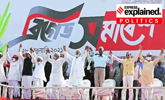 Express Explained, Explained Politics, Brigade Parade Ground, Brigade Parade Ground rally, West Bengal rally, West Bengal politics, West Bengal Assembly Elections 2021, West Bengal election news, election campaign, AIUDF, Indian Express news