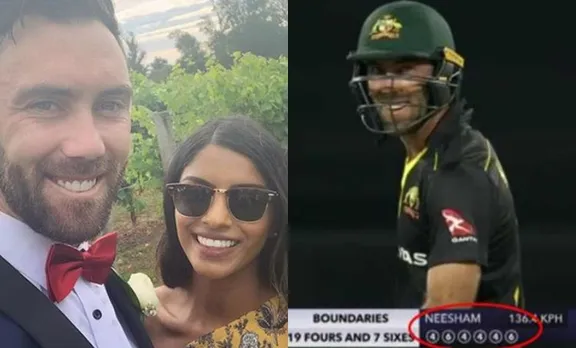 'പ്രിയതമേ നിനക്കായ്..,' വിനിയുടെ ജന്മദിനത്തിൽ മാക്‌സ്‌വെൽ ഷോ; ഒരോവറിൽ ആറ് ബൗണ്ടറി