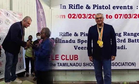 Ajith,അജിത്, Ajith kumar, thala ajith, ഷൂട്ടിങ്, Tamilnadu state shooting award, തമിഴ്നാട് ഷൂട്ടിങ് ചാംപ്യൻഷിപ്, ajith gold medal, ഐഇ മലയാളം, ie malayalam