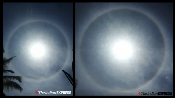 22 degree circular halo, bengaluru, halo, sun halo, കൗതുക വാർത്തകൾ, കൗതുക വാർത്ത, malayalam news, news in malayalam, latest news malayalam, latest news in malayalam, മലയാളം വാർത്ത, വാർത്ത, ie malayalam