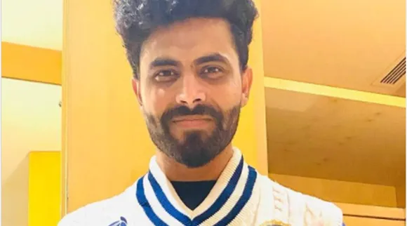 india jersey, india test jersey, wtc jersey, world test championship jersey, india cricket jersey, india cricket, ravindra jadeja, jadeja, "World Test Championship, ലോക ടെസ്റ്റ് ചാമ്പ്യന്‍ഷിപ്പ്, India, ഇന്ത്യ, New Zealand, ന്യൂസിലന്‍ഡ്, WTC Final, WTC Final Updates, Cricket News, Virat Kohli, Kane Williamson, IE Malayalam, ഐഇ മലയാളം